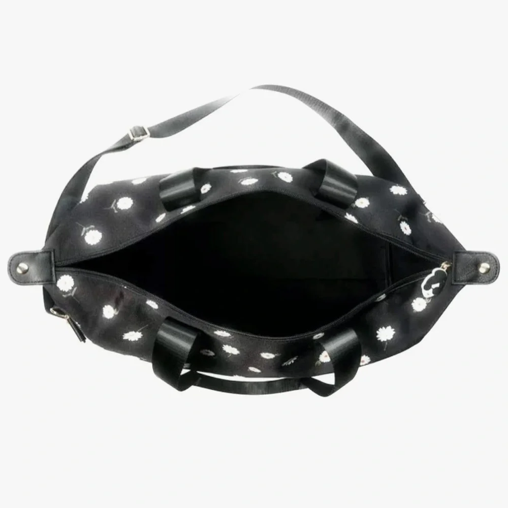 Alice + Olive Duffel Bag black with daisies + bucket hat - Picture 5 of 9